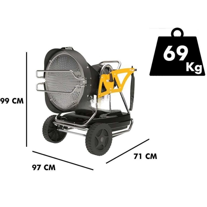 Master XL 91 infrapunalämmitin, 43 kW, polttoöljy, 230 V