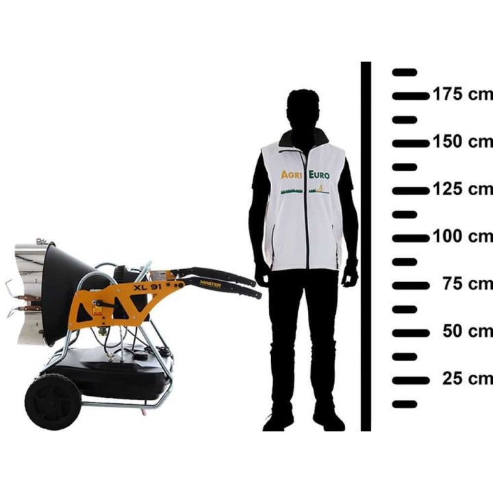 Master XL 91 infrapunalämmitin, 43 kW, polttoöljy, 230 V