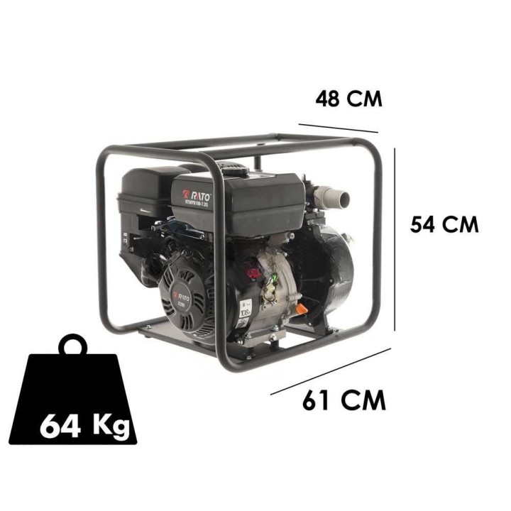 Rato RT50YB100-7.2Q korkeapaineinen moottoripumppu, 500 l/min, 50 mm