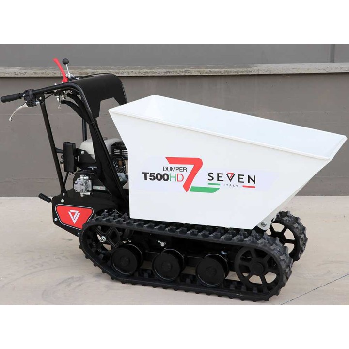 Seven Italy T500HD GX200 -tela-alustainen minidumppperi, hydraulinen kippilava, 500 kg