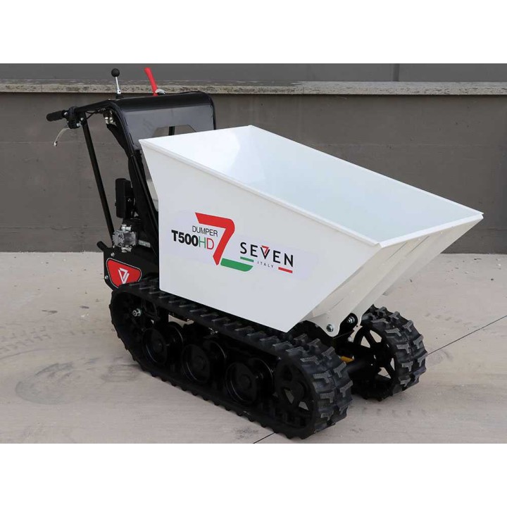 Seven Italy T500HD GX200 -tela-alustainen minidumppperi, hydraulinen kippilava, 500 kg