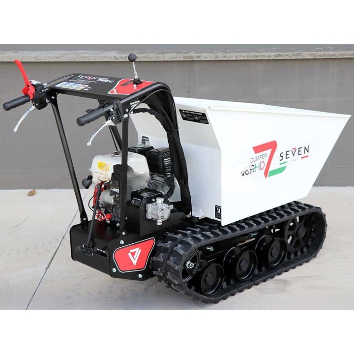 Seven Italy T500HD GX200 -tela-alustainen minidumppperi, hydraulinen kippilava, 500 kg