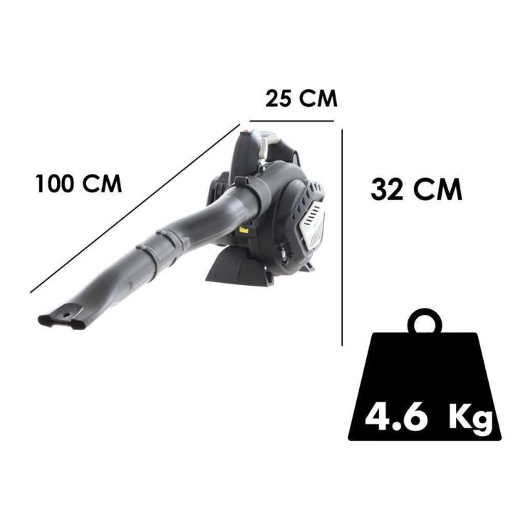 BlackStone WB270 puhallin-imuri-silppuri, 26 cm³, 1 HP, 35 l
