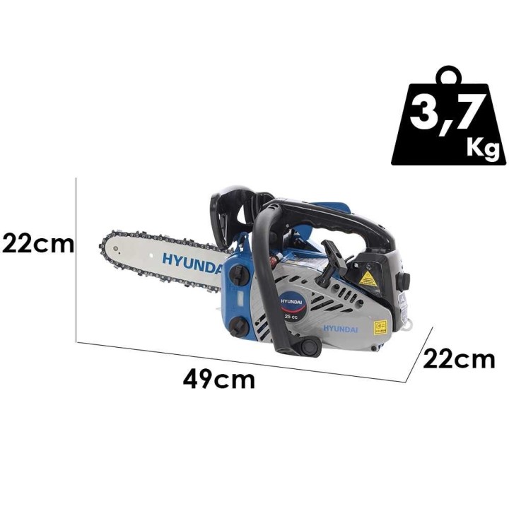 Hyundai LD825C moottorisaha karsintaan, 25 cm, 25,4 cm³, 1,2 HP