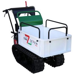 Seven Italy T300 GX E telaketjukärry 300 kg Honda GX160 laajennettava lava
