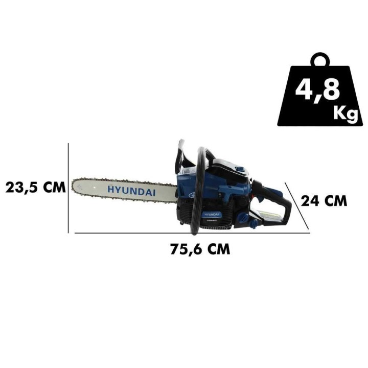 Hyundai YS-3816S moottorisaha, 38 cm³, 1,6 HP, 40 cm