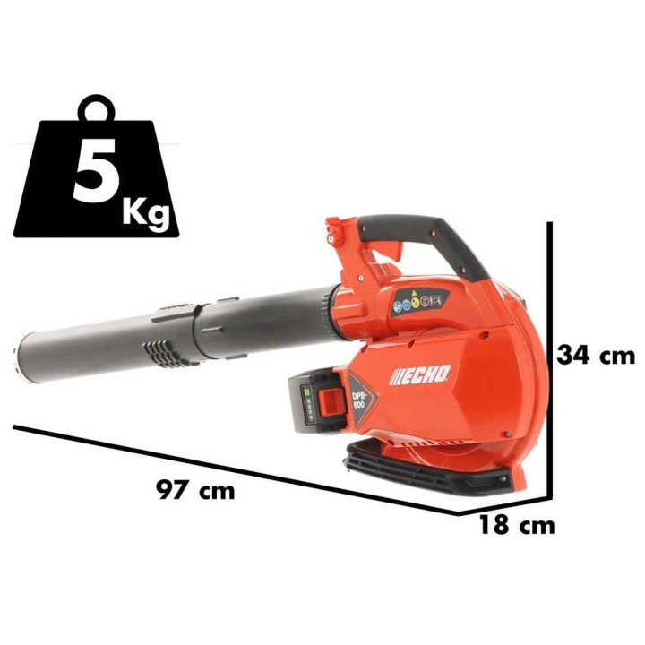 Echo DPB-600 akkukäyttöinen puhallin, 56 V, 5 Ah