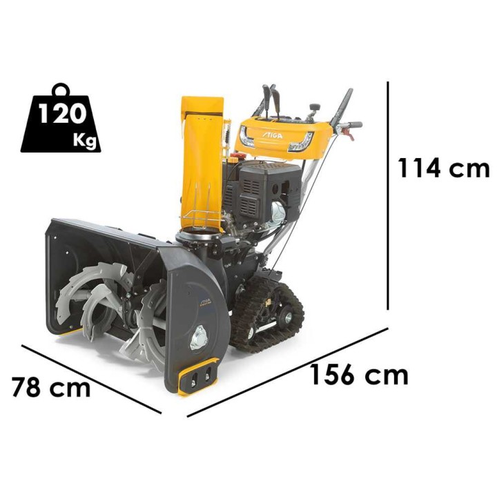 Stiga ST 6272 P TRAC telaketjullinen lumilinko, 375 cm³, 72 cm