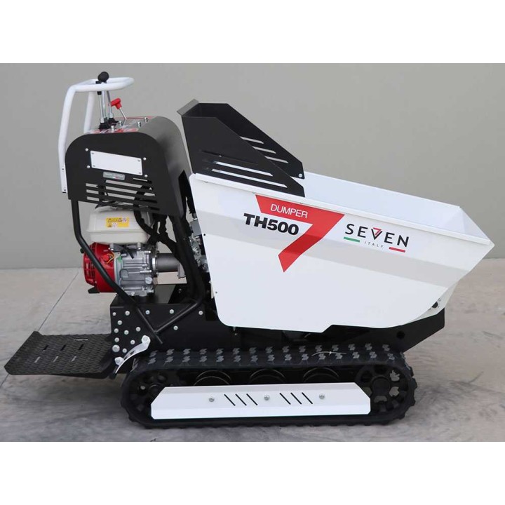 Seven Italy TH500 GX200 telaketjukuljetuskärry, dumper-lava, 500 kg, hydrostaattinen vaihteisto