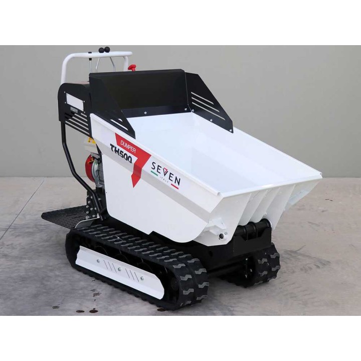 Seven Italy TH500 GX200 telaketjukuljetuskärry, dumper-lava, 500 kg, hydrostaattinen vaihteisto