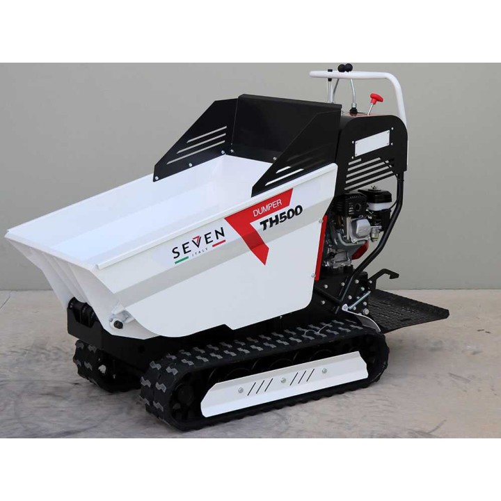 Seven Italy TH500 GX200 telaketjukuljetuskärry, dumper-lava, 500 kg, hydrostaattinen vaihteisto