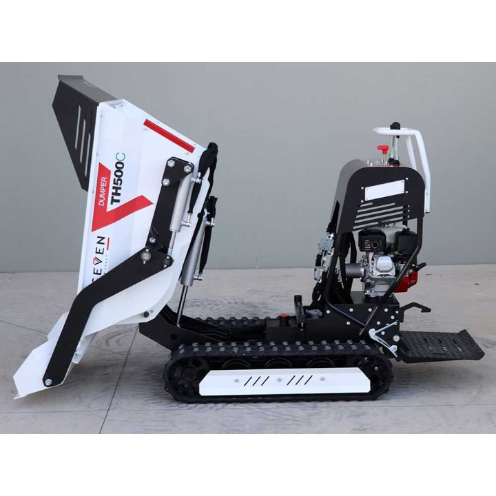 Seven Italy TH500C telaketjukuljetin Honda GX200, 500 kg, hydraulinen dumper-lava