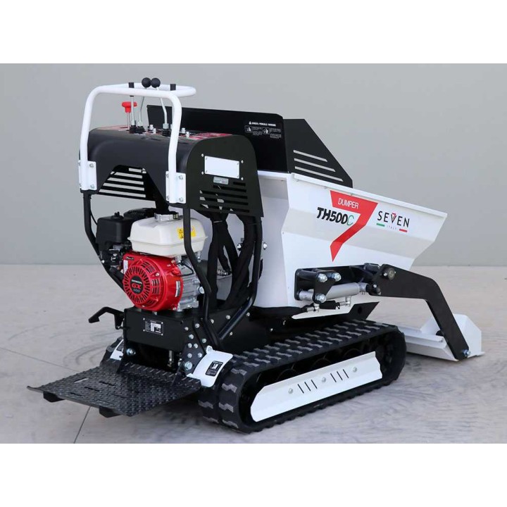 Seven Italy TH500C telaketjukuljetin Honda GX200, 500 kg, hydraulinen dumper-lava
