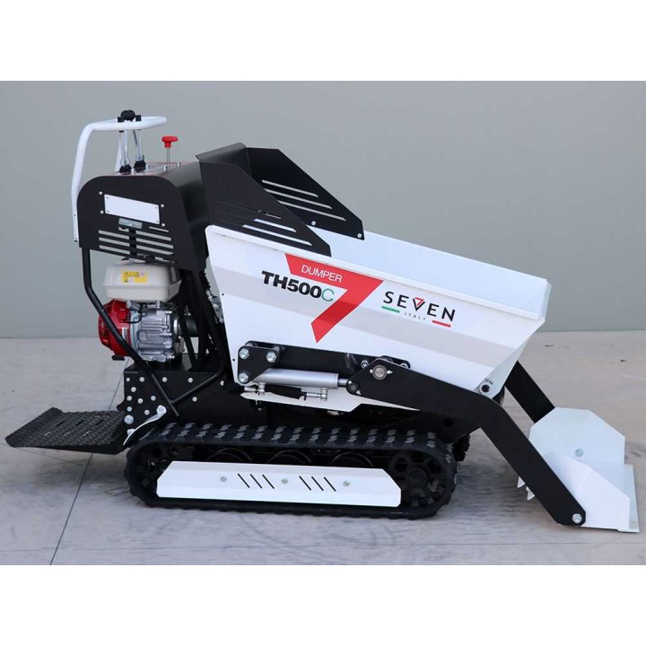 Seven Italy TH500C telaketjukuljetin Honda GX200, 500 kg, hydraulinen dumper-lava