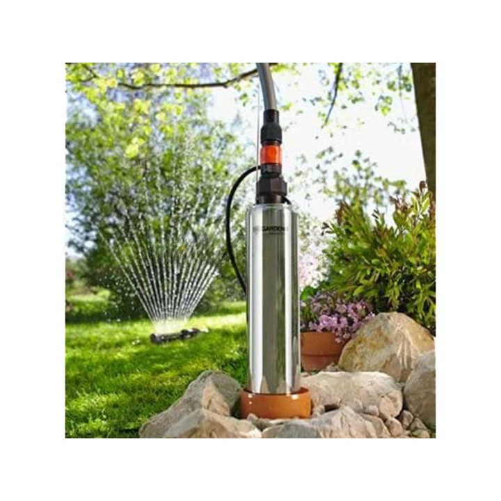 Gardena 5500/5 Inox uppopumppu kirkkaalle vedelle, 850 W, 5 500 l/h