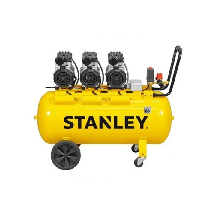 Stanley DST 370 8 100 3 kompressori 100 l 3 HP 230 V öljytön ja hiljennetty
