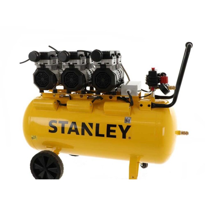 Stanley DST 370/8/100-3 kompressori, 100 l, 3 HP, 230 V, öljytön ja hiljennetty