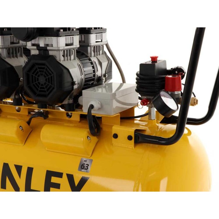 Stanley DST 370/8/100-3 kompressori, 100 l, 3 HP, 230 V, öljytön ja hiljennetty