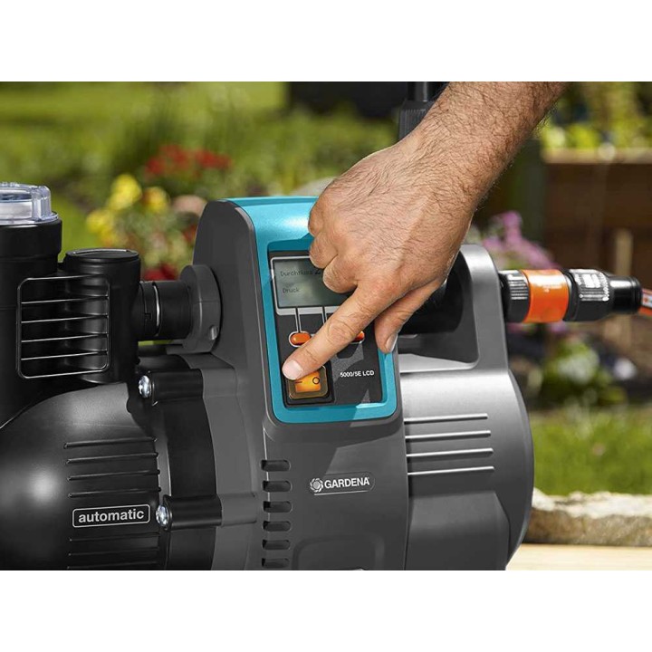 Gardena 5000/5E LCD automaattipumppu, 1 300 W, 5 000 l/h, 50 m