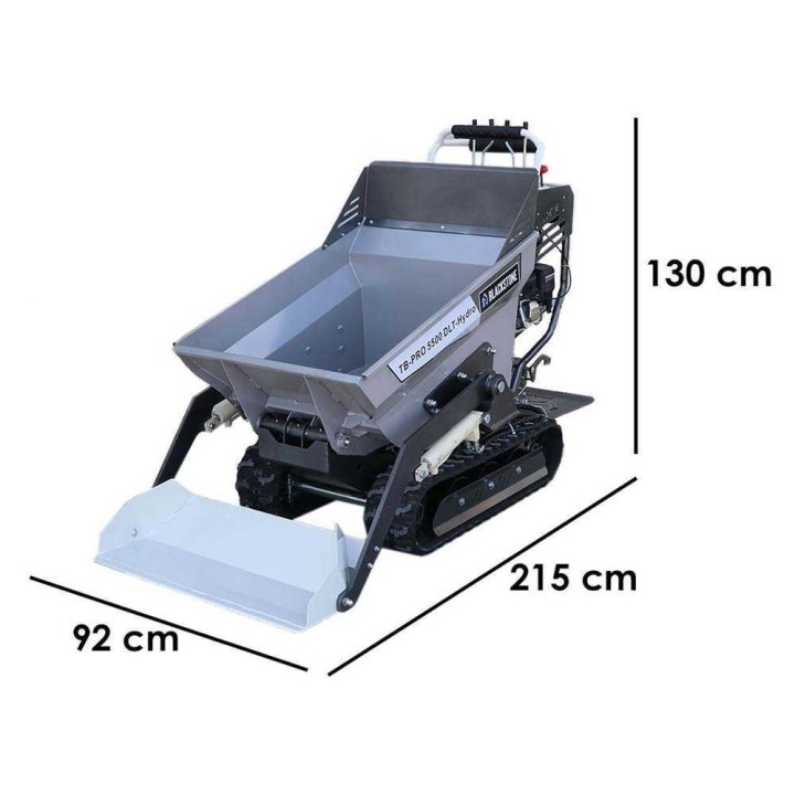 Blackstone TB-PRO 5500 DLT-Hydro telaketjudumper, 500 kg, hydraulinen kippilava