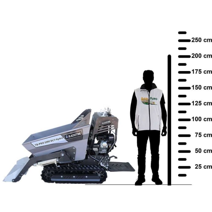 Blackstone TB-PRO 5500 DLT-Hydro telaketjudumper, 500 kg, hydraulinen kippilava