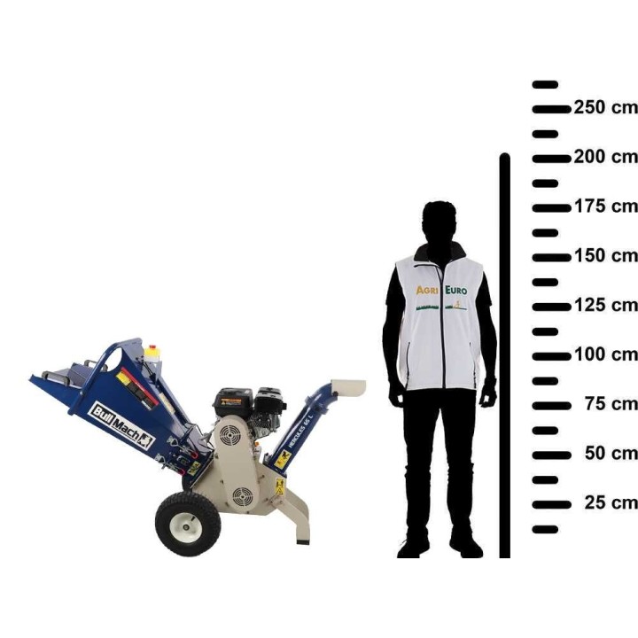 BullMach Hercules 65 L bioklipsi, Loncin LC170F, 212 cm³, 7 HP, 65 mm