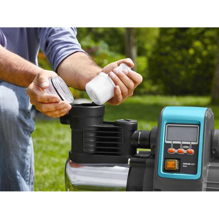 Gardena 6000/6E LCD Inox automaattipumppu, 1 300 W, 6 000 l/h, 55 m