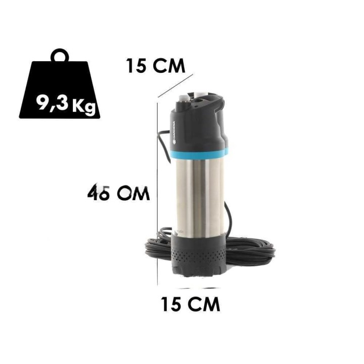 Gardena 5900/4 Inox Automatic uppopumppu kirkkaalle vedelle, 900 W, 5 900 l/h