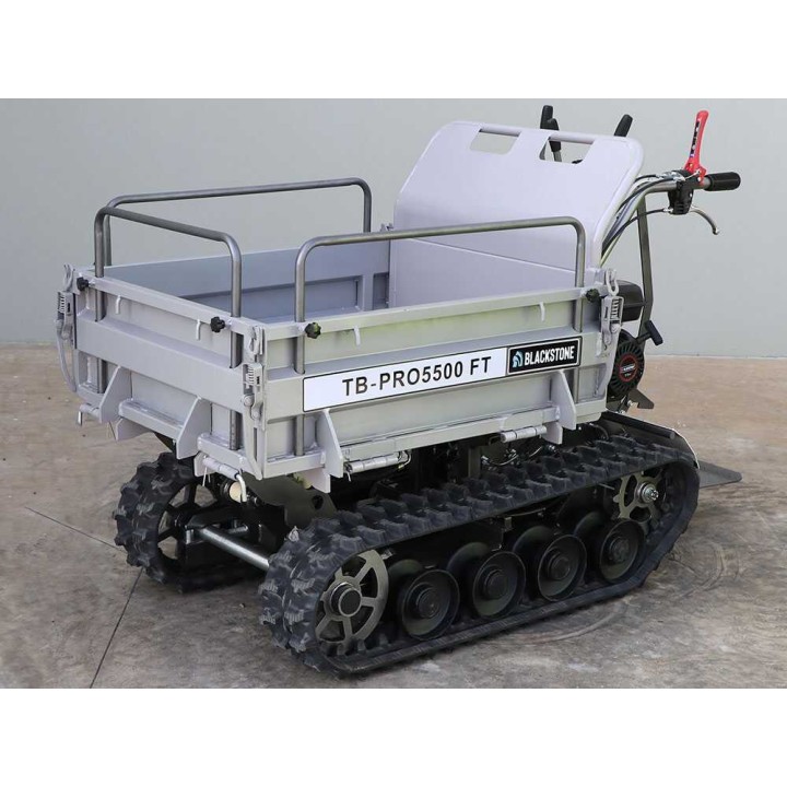 Blackstone TB-PRO 5500 FT telaketjukärry, 500 kg, hydraulinen kippi, 5,6 HP