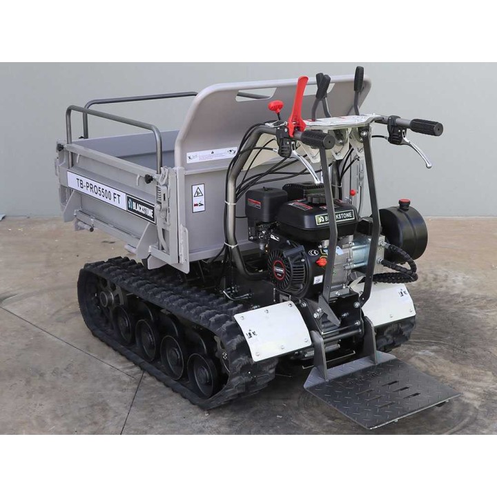 Blackstone TB-PRO 5500 FT telaketjukärry, 500 kg, hydraulinen kippi, 5,6 HP