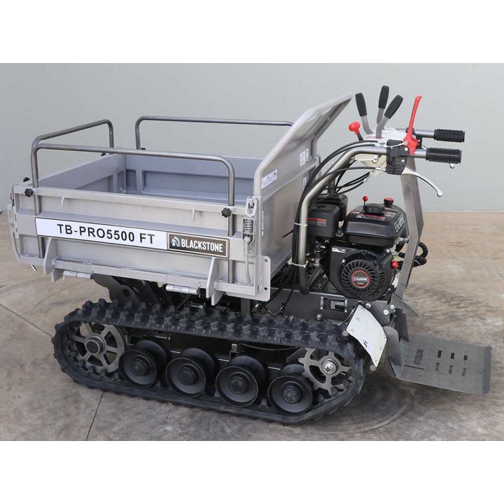 Blackstone TB-PRO 5500 FT telaketjukärry, 500 kg, hydraulinen kippi, 5,6 HP