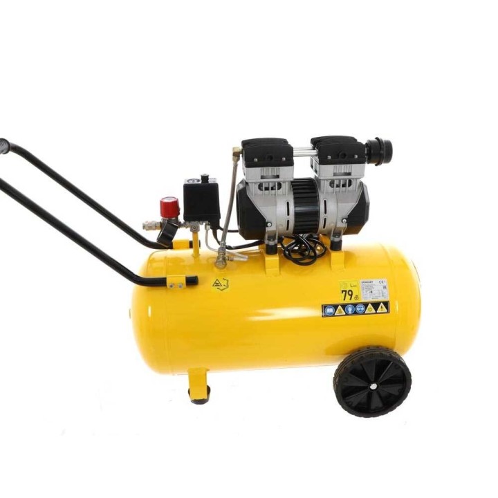 Stanley DST 150/8/50 SXCMS1350HE öljytön hiljainen kompressori, 1,3 HP, 50 l