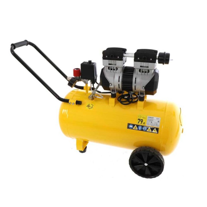 Stanley DST 150/8/50 SXCMS1350HE öljytön hiljainen kompressori, 1,3 HP, 50 l