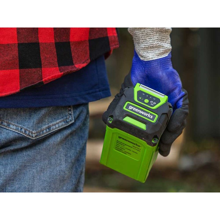 Greenworks 40 V 2 Ah akku- ja laturisarja