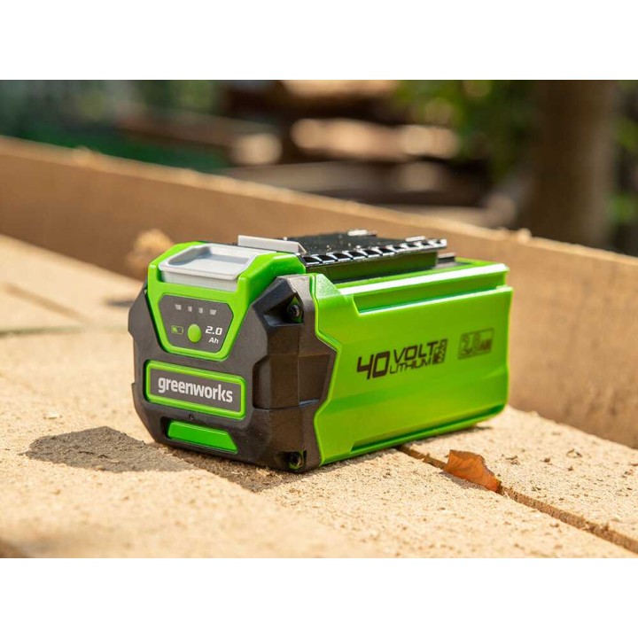 Greenworks 40 V 2 Ah akku- ja laturisarja