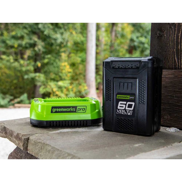 Greenworks 60 V:n aloitussarja, 2 Ah:n akku ja laturi