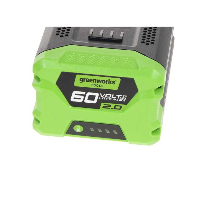 Greenworks 60 V:n aloitussarja, 2 Ah:n akku ja laturi