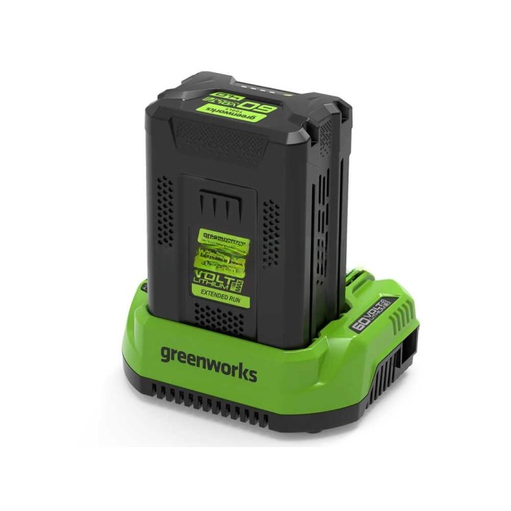 Greenworks 60 V 4 Ah akku ja laturi