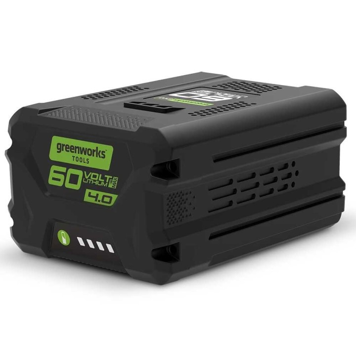 Greenworks 60 V 4 Ah akku ja laturi