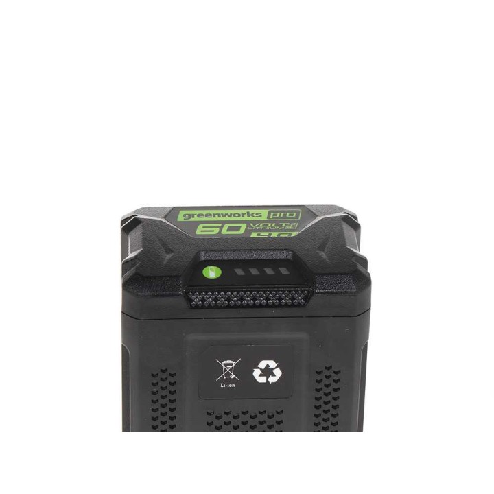 Greenworks 60 V 4 Ah akku ja laturi