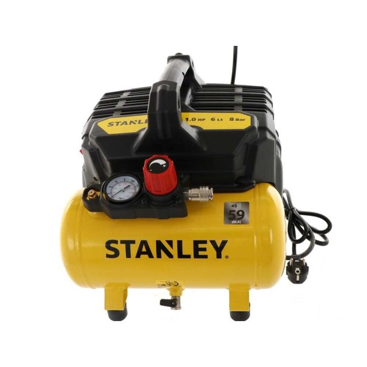 Stanley DST 100/8/6 öljytön sähkökompressori, 1 HP, 6 l, 8 bar