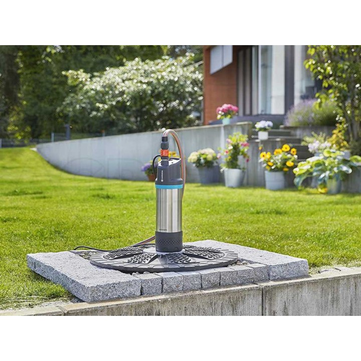 Gardena 6100/5 Inox Automatic paineellinen uppopumppu, 1 100 W, 6 100 l/h, kirkas vesi