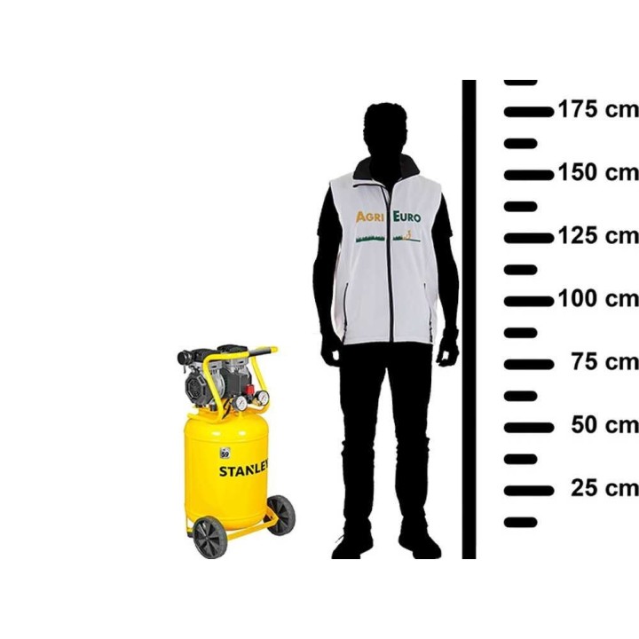 Stanley DST 150/8/50V öljytön pystymallinen kompressori, 50 l, 8 bar, 150 l/min