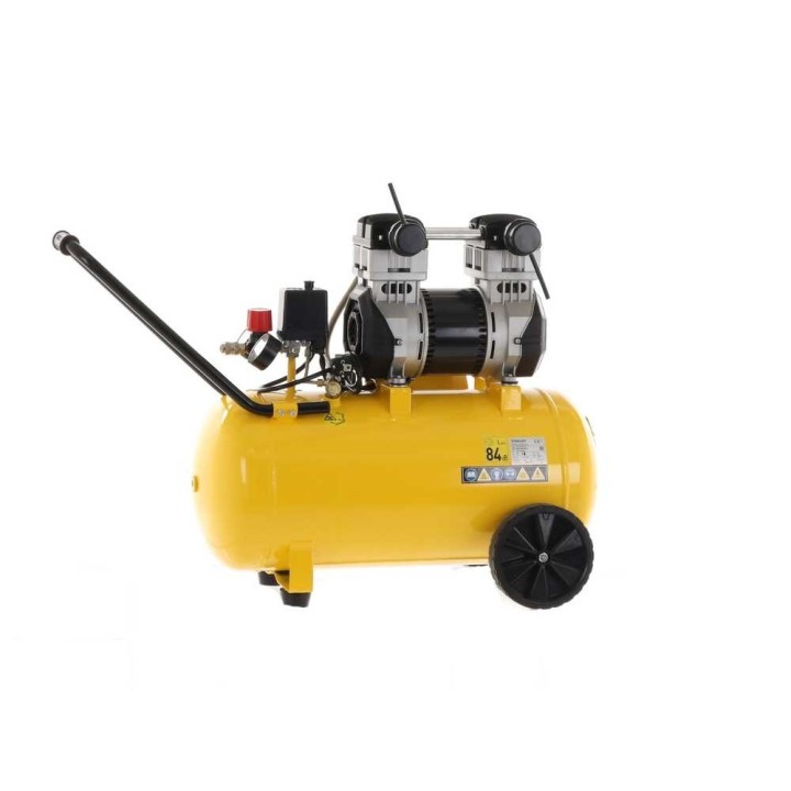 Stanley DST 240/8/50 hiljainen öljytön kompressori, 2 HP, 50 l, 8 bar