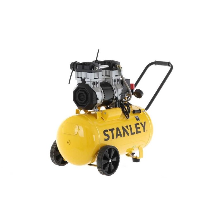 Stanley DST 240/8/50 hiljainen öljytön kompressori, 2 HP, 50 l, 8 bar