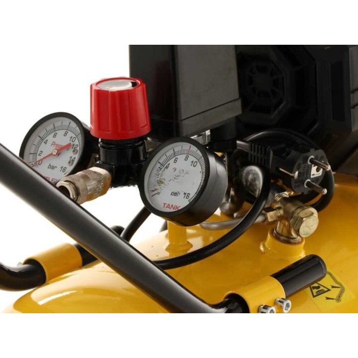 Stanley DST 240/8/50 hiljainen öljytön kompressori, 2 HP, 50 l, 8 bar