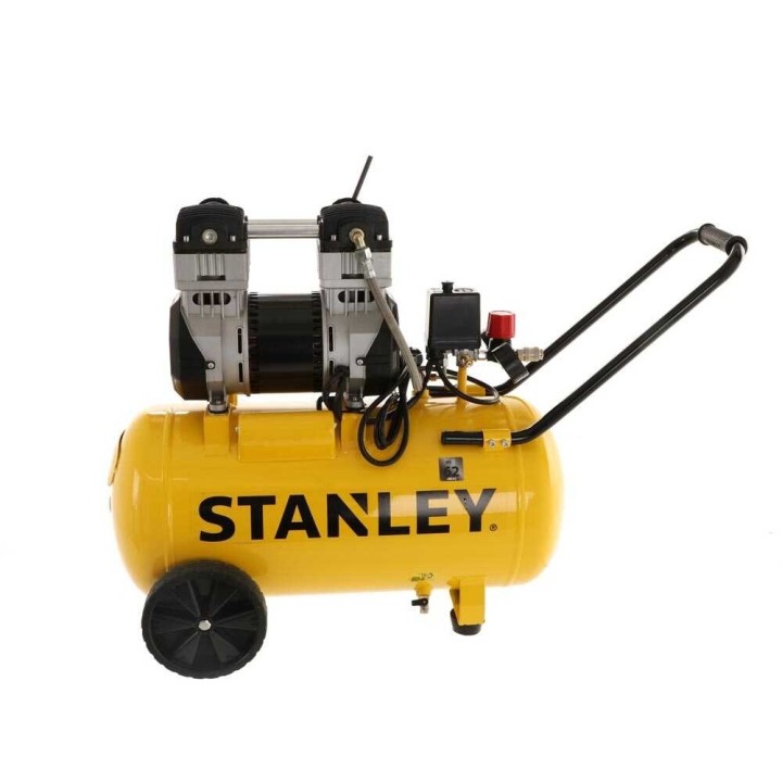 Stanley DST 240/8/50 hiljainen öljytön kompressori, 2 HP, 50 l, 8 bar