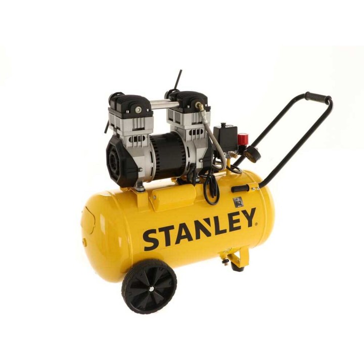Stanley DST 240/8/50 hiljainen öljytön kompressori, 2 HP, 50 l, 8 bar