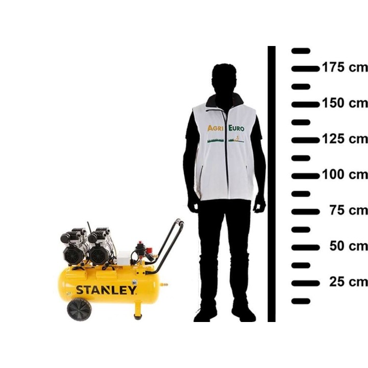 Stanley DST 300/8/50-2 sähkökompressori, öljytön, 2,6 HP, 50 l