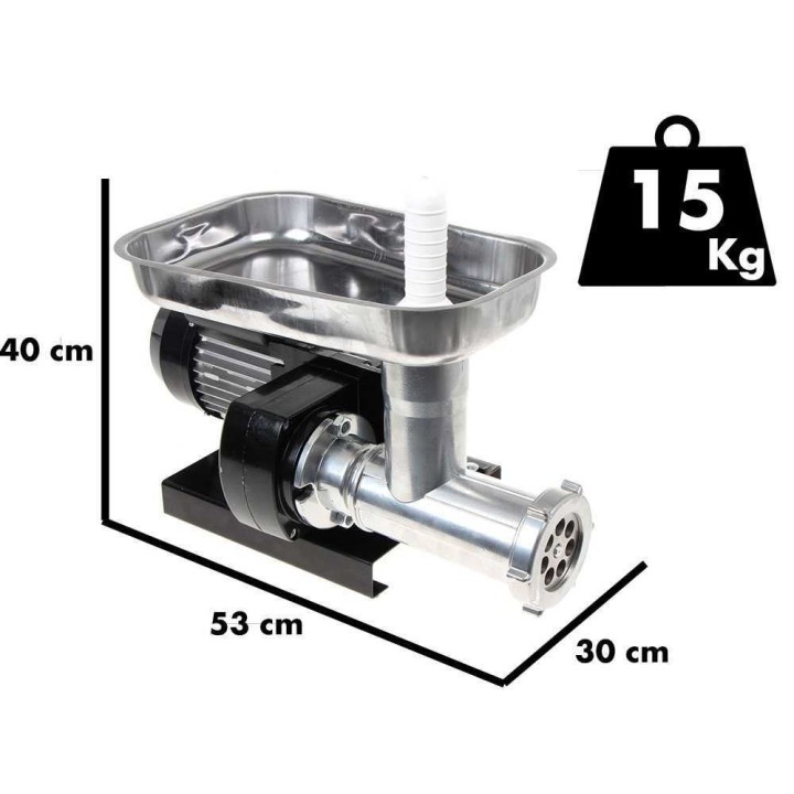 Palumbo Pavi L12 INOX sähköinen lihamylly, 0,45 HP, 40 kg/h
